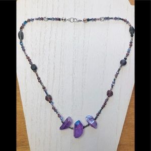 🌈3/$20 Handcrafted Handmade Fairycore Fairy Grunge Quartz Beaded Necklace